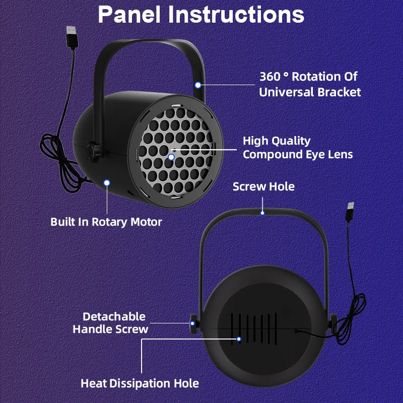 Christmas LED Projector Light with adjustable stand and remote control – GlowNest
