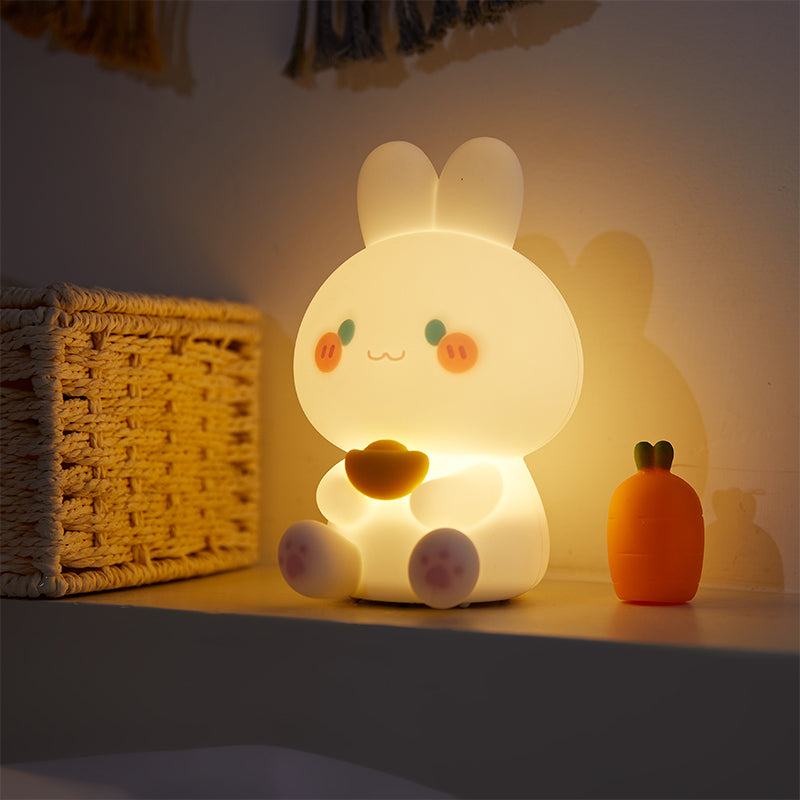 Cute LED rabbit desk lamp for kids bedroom – Glownest