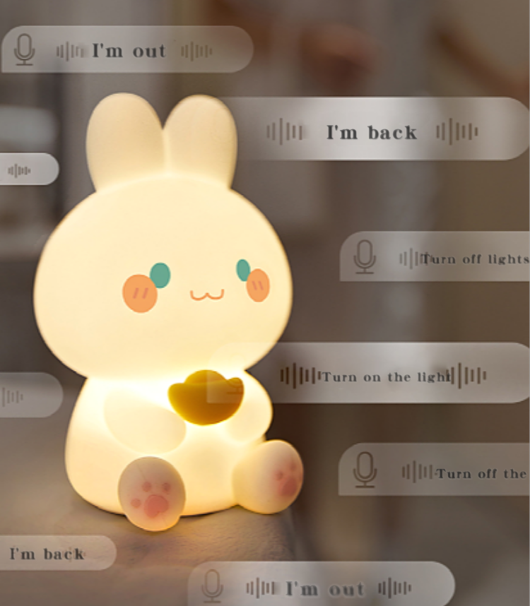 LED rabbit bedside lamp for home and office decor – Glownest