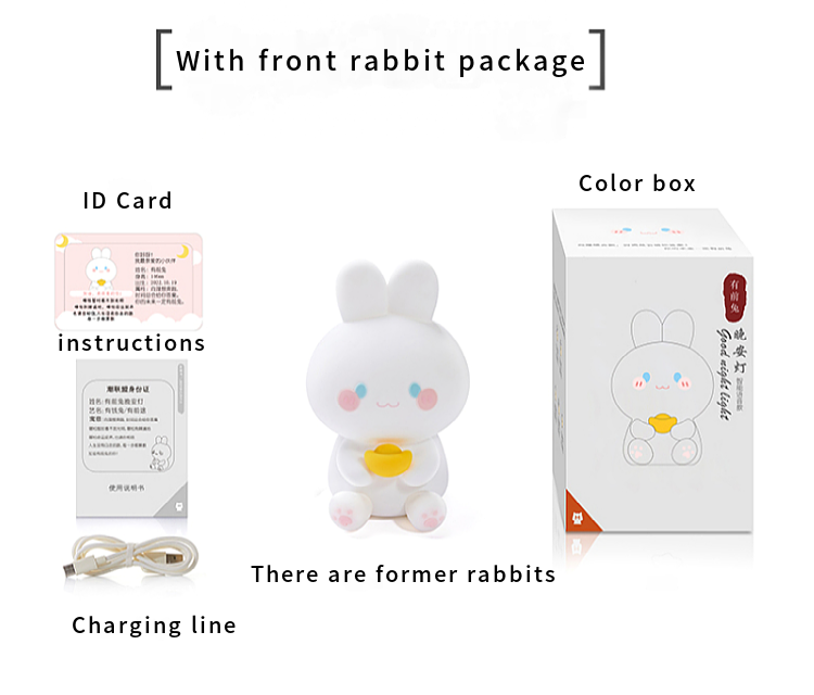 Rechargeable LED rabbit table lamp for study desk – Glownest