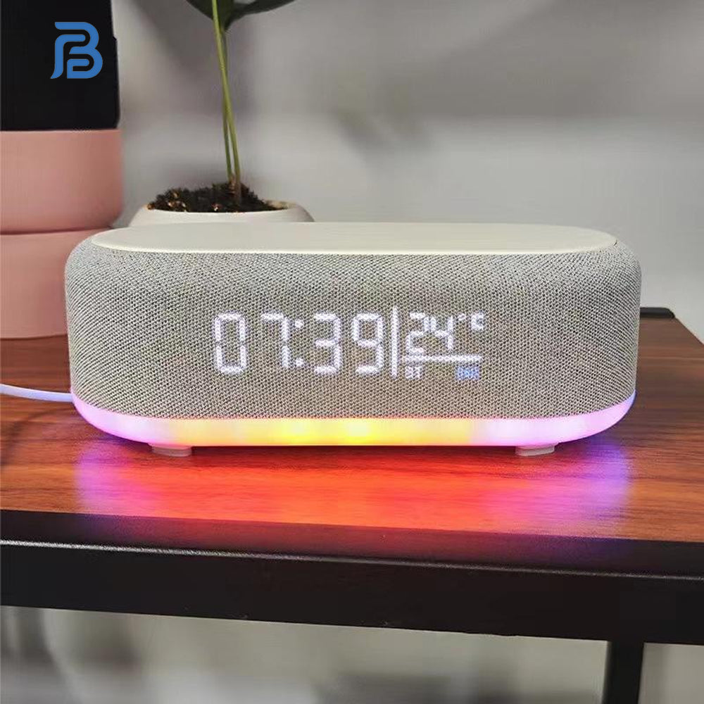 Multi-functional Wireless Charging Dock with Speaker and LED Display – GlowNest
